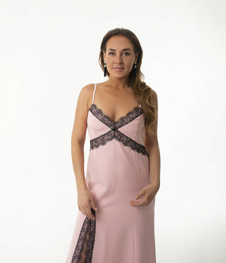 Платье комбинация с карманами